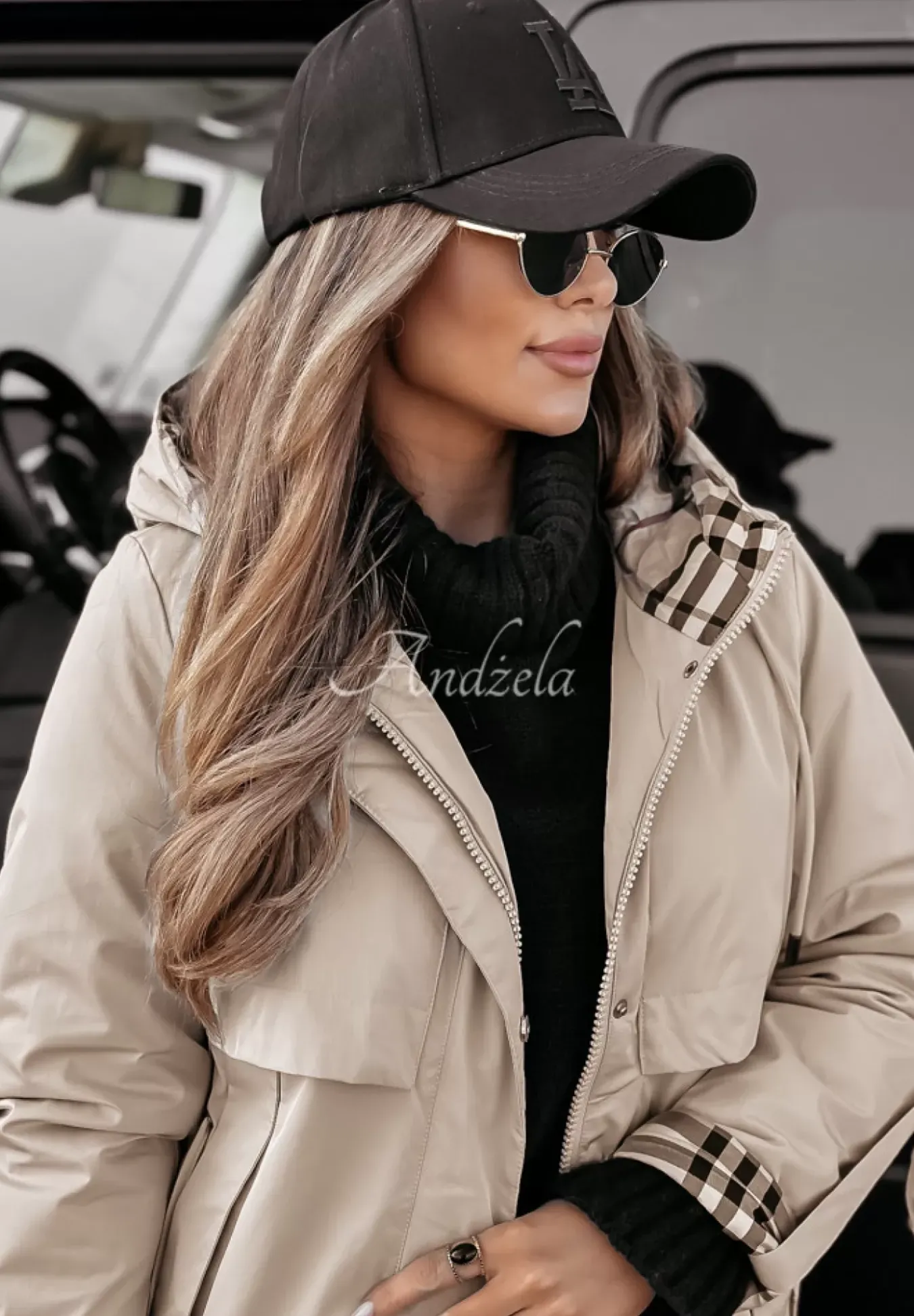 Kurtka Parka Z Kapturem Windy Willow Bezowa