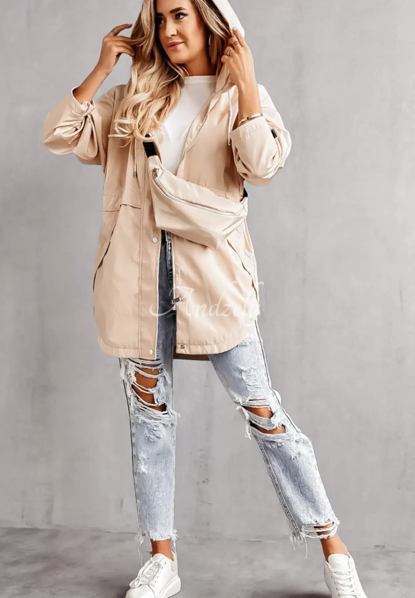 Kurtka Parka Z Nerka New To You Bezowa