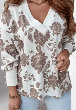 Kwiecista Bluza Garden Of Love Bezowa