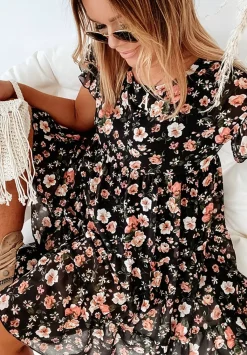 Kwiecista Sukienka Bellarose Czarna