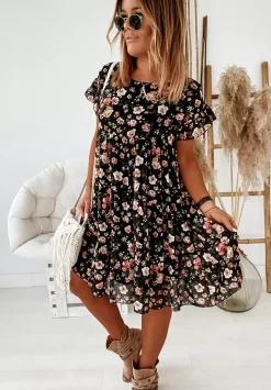 Kwiecista Sukienka Bellarose Czarna
