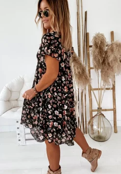 Kwiecista Sukienka Bellarose Czarna