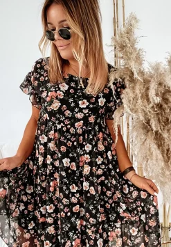 Kwiecista Sukienka Bellarose Czarna