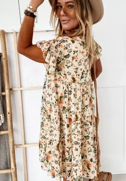 Kwiecista Sukienka Bellarose Bezowa