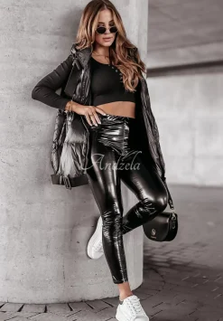 Lateksowe Legginsy Fashioner Czarne