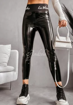Lateksowe Legginsy La Blanche Czarne