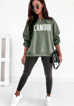 Legginsy Z Imitacji Skory Astrid Czarne