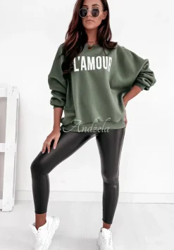 Legginsy Z Imitacji Skory Astrid Czarne