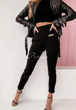Legginsy Z Wysokim Stanem Brinna Czarne