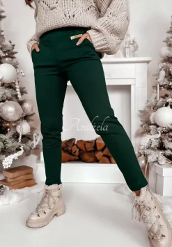 Legginsy Z Wysokim Stanem Brinna Butelkowa Zielen