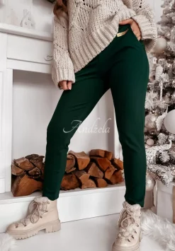 Legginsy Z Wysokim Stanem Brinna Butelkowa Zielen