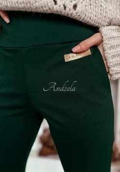 Legginsy Z Wysokim Stanem Brinna Butelkowa Zielen