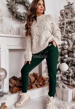 Legginsy Z Wysokim Stanem Brinna Butelkowa Zielen