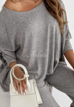 Lekki Sweter Oversize Luxury Comfort Szary