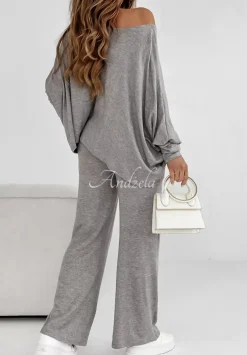 Lekki Sweter Oversize Luxury Comfort Szary
