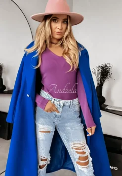 Lekki Sweter Selavi Fioletowy