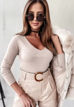 Lekki Sweter Selavi Jasnobezowy