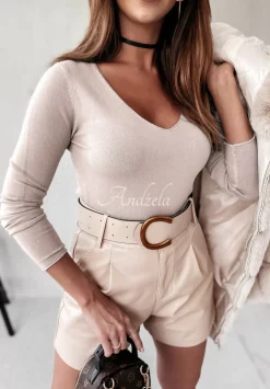 Lekki Sweter Selavi Jasnobezowy