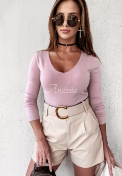 Lekki Sweter Selavi Pudrowy Roz