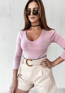 Lekki Sweter Selavi Pudrowy Roz