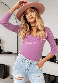 Lekki Sweter Selavi Wrzosowy