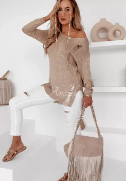 Lekki Sweter Tunika Atlantis Zloty