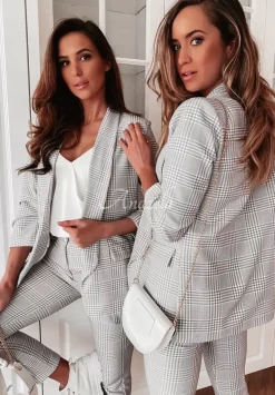 Marynarka W Krate Arianna Szara