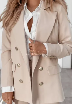 Marynarka Z Ozdobnymi Guzikami My Confidence Nude