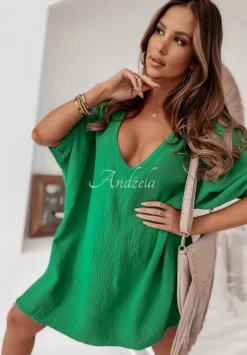 Muslinowa Bluzka Vistora Zielona