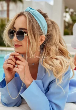 Opaska Na Glowe Z Wiazaniem Dear Princess Blekitna