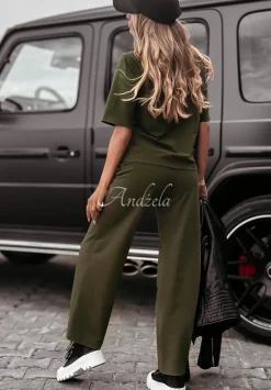Oversizowy T-Shirt Be Still Khaki