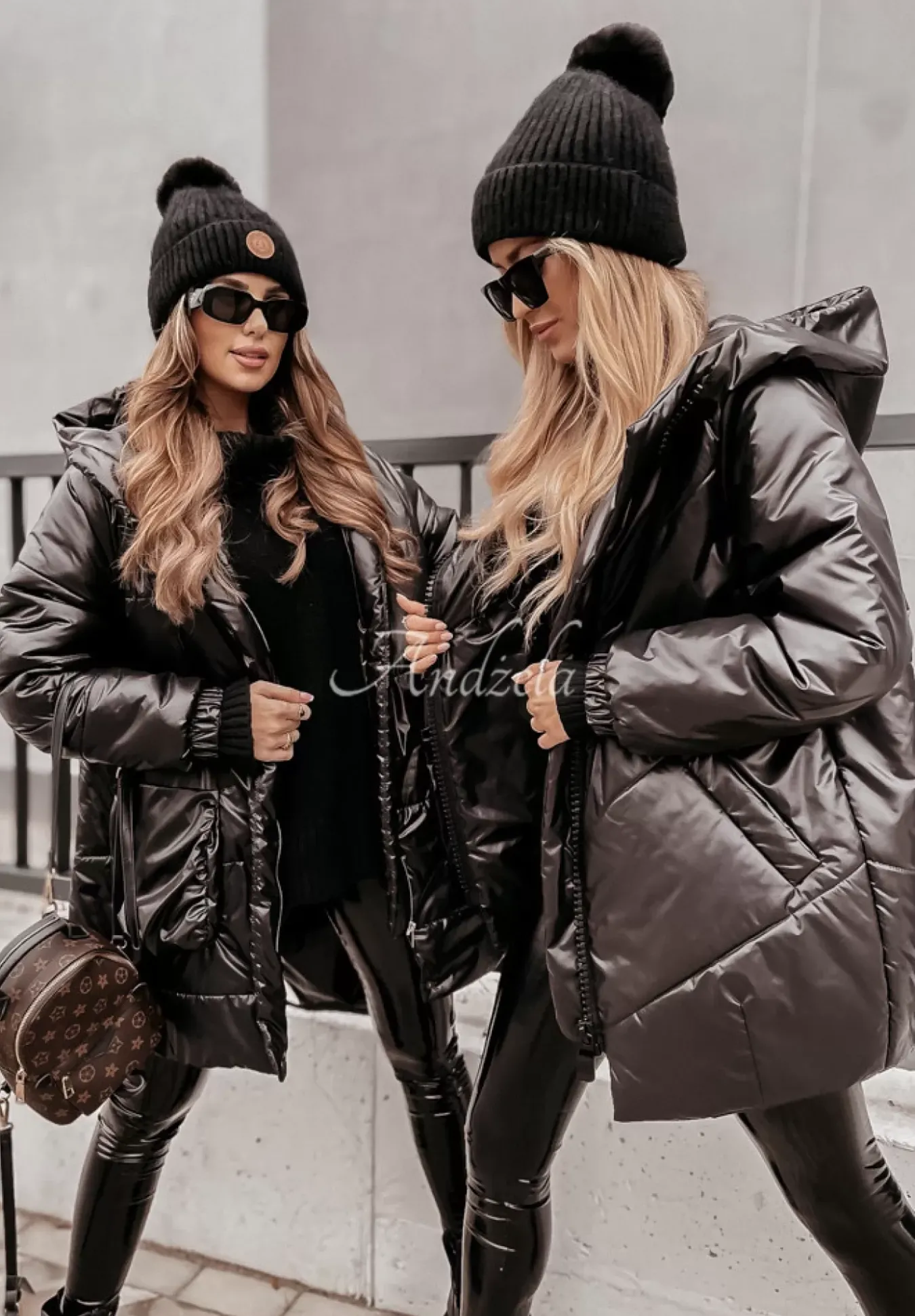 Pikowana Kurtka Oversize Rickerby Czarna