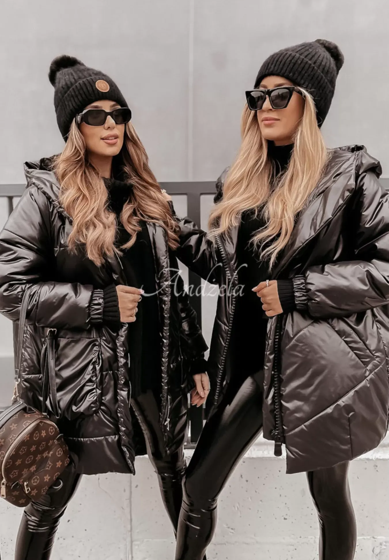 Pikowana Kurtka Oversize Rickerby Czarna