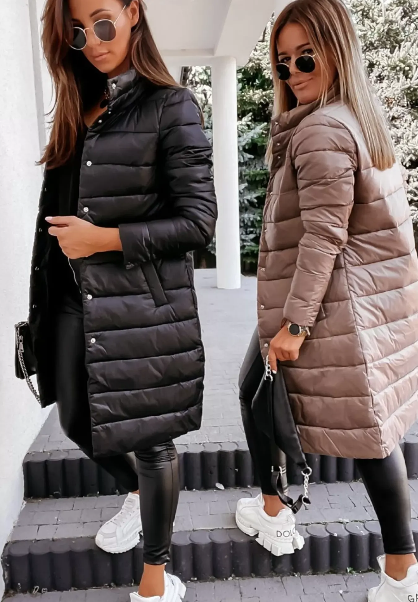Pikowany Plaszcz Hunter Czarny