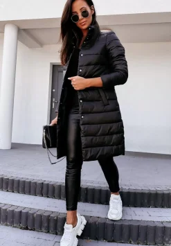 Pikowany Plaszcz Hunter Czarny