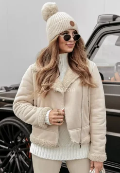 Ramoneska Kozuch Z Imitacji Zamszu Two Snowflakes Bezowa