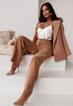 Satynowy Top Tiliana Bialy
