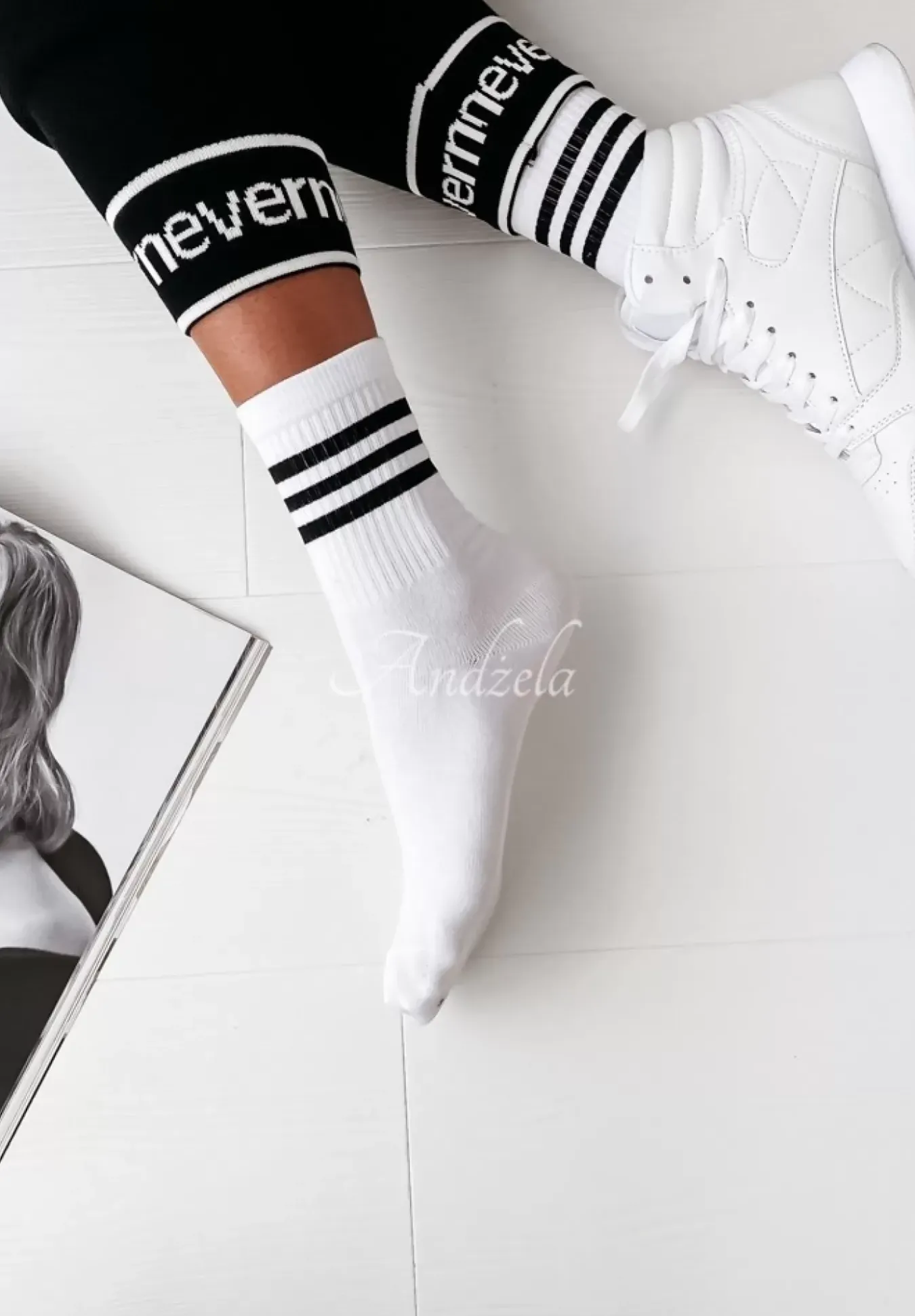 Skarpetki Three Stripes Czarne