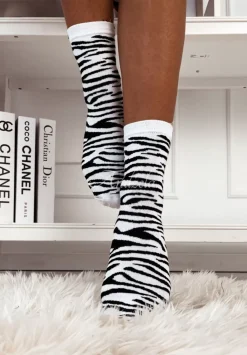 Skarpetki W Zebre Savanny Biale