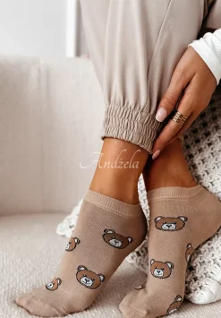 Skarpetki Z Misiami Bears Bezowe