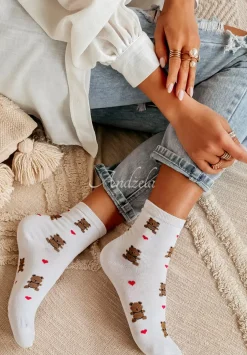 Skarpetki Z Misiami Lovely Bears Biale
