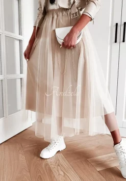 Spodnica Tiulowa Merlotte Bezowa