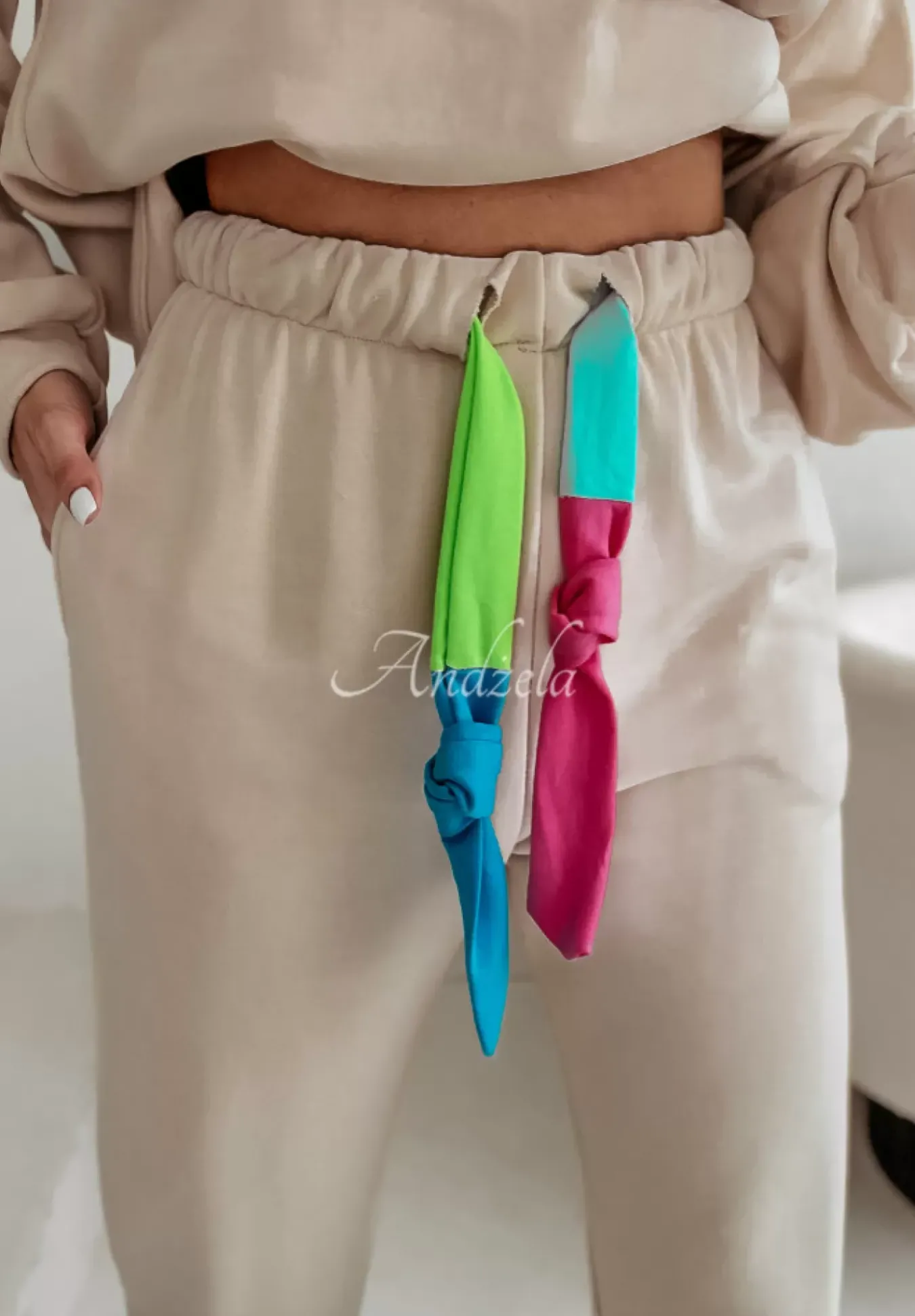Spodnie Dresowe Obsessed About Colors Bezowe