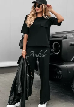 Spodnie Dresowe Wide Leg Be Still Czarne