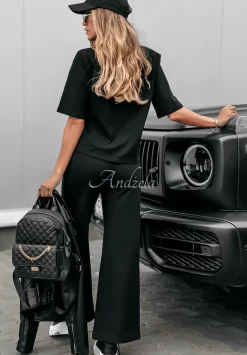Spodnie Dresowe Wide Leg Be Still Czarne