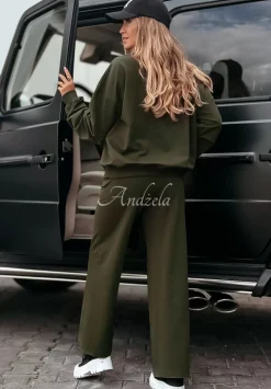 Spodnie Dresowe Wide Leg Be Still Khaki