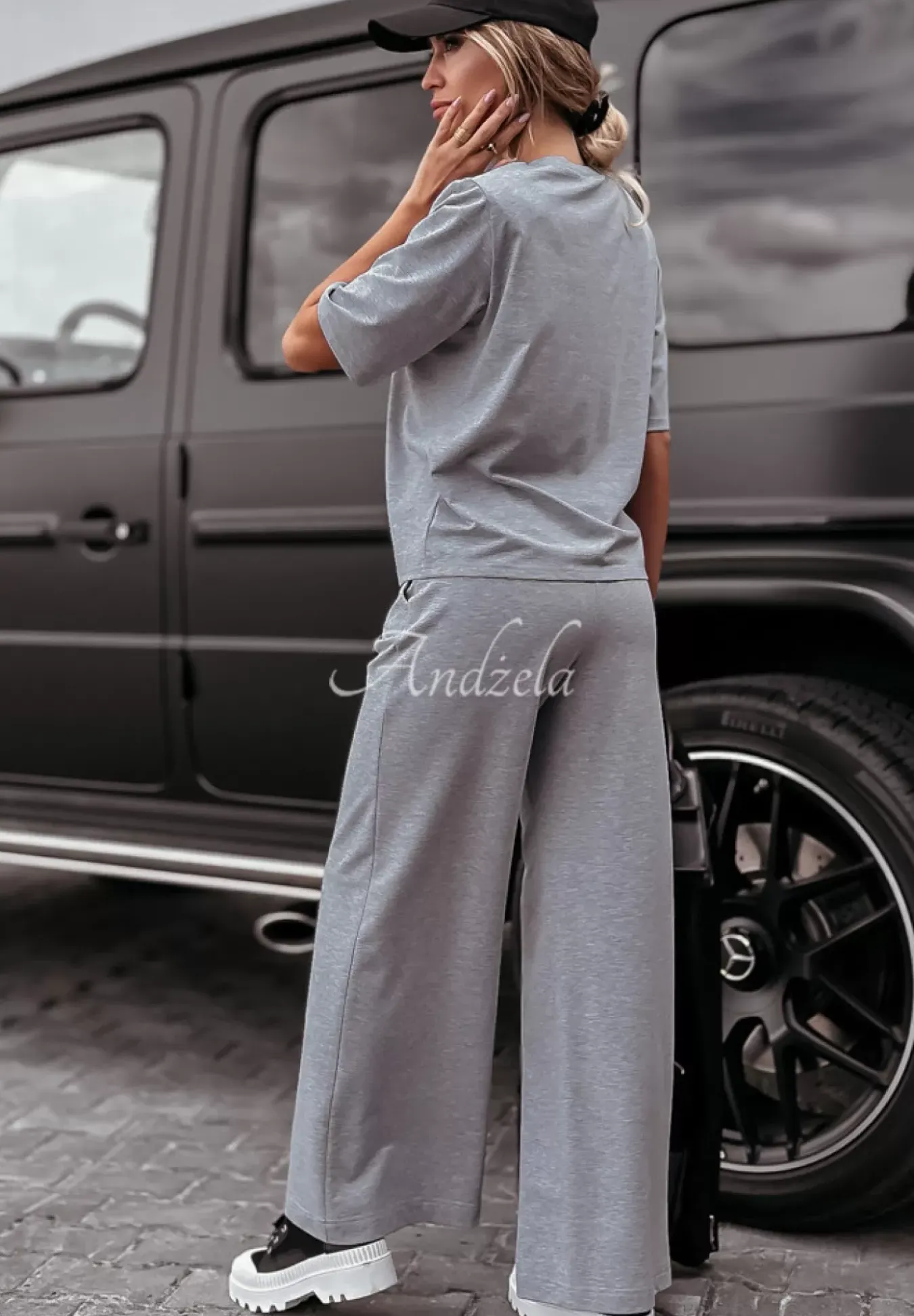 Spodnie Dresowe Wide Leg Be Still Szare