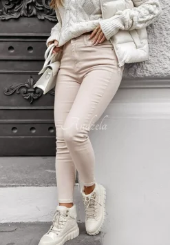 Spodnie Jeansowe Skinny Arvin Nude