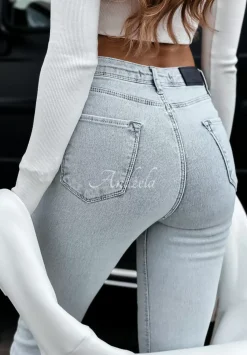 Spodnie Jeansowe Skinny Charley Jasnoniebieskie