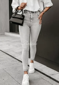 Spodnie Jeansowe Skinny Don'T Quit Szare